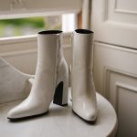 white wedding boots