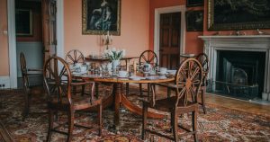 table and chairs at Birdsall House