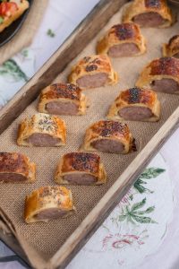 Elevenses spread by Coe Catering at Birdsall House shoot day